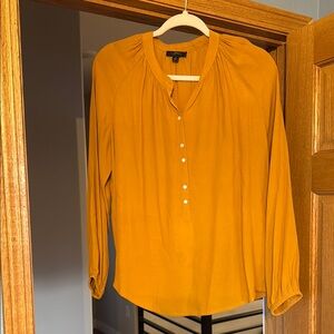 J Crew Women's Mustard Blouse
